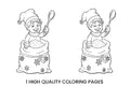 Christmas Elf in Sack Coloring Books