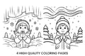 Winter Kids Fun Coloring Books