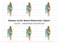 Surfer Girl Beach Vibes Clipart Bundle