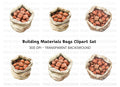 Rustic Clay Bricks and Stones Clipart Bundle