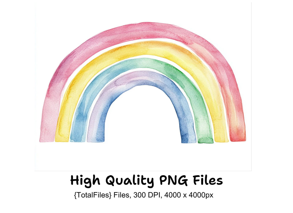 Rainbow Clipart Bundle