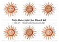 Boho Sun Clipart Bundle