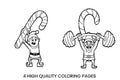 Strong Christmas Elf Coloring Books