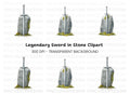 Excalibur Sword in Stone Clipart Bundle