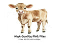 Cute Calf Clipart Bundle