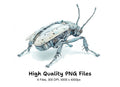 Futuristic Robot Insect Clipart Bundle