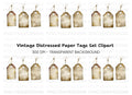 Vintage Tags Clipart Bundle