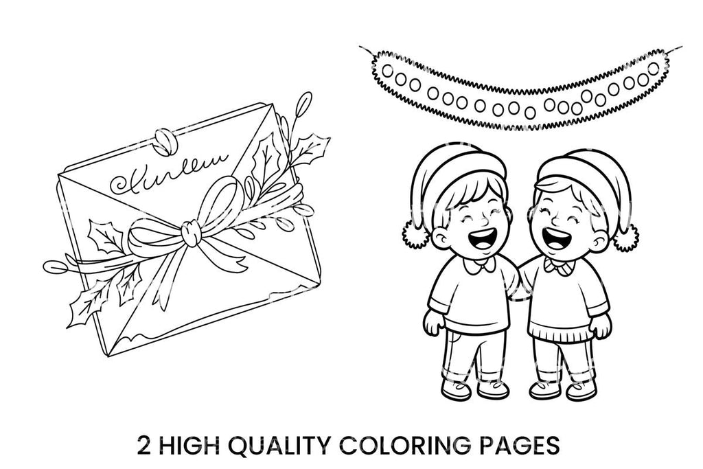 Christmas Letter Coloring Books