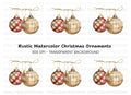 Christmas Ornaments Clipart Bundle