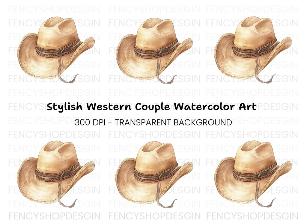 Cowboy Hat Clipart Bundle