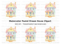 Pastel House Clipart Bundle