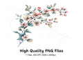 Cherry Blossom Branch Clipart Bundle