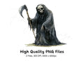Grim Reaper Illustrations Clipart Bundle