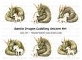 Dragon and Unicorn Clipart Bundle