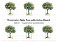 Apple Tree Swing Clipart Bundle