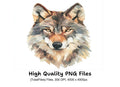 Wolf Head Clipart Bundle