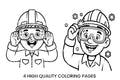 Safety Goggles Kids Coloring Books