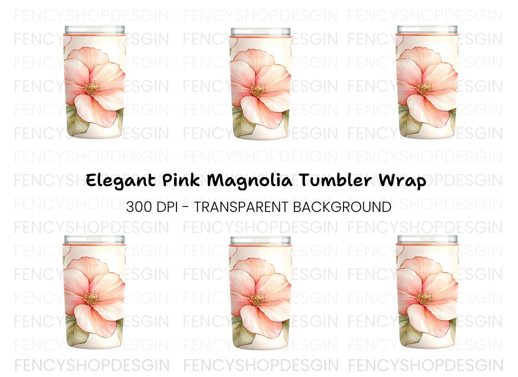 Large Bloom Tumbler Clipart Bundle