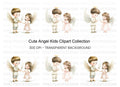 Cute Angel Kids Clipart Bundle