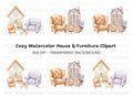 Cozy Home Decor Clipart Bundle