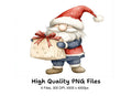 Christmas Gnomes with Presents Clipart Bundle