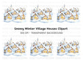 Winter Village Clipart Bundle