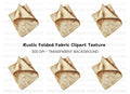 Rustic Burlap Fabric Texture Clipart Bundle