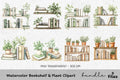 Bookshelf Plant Clipart Bundle