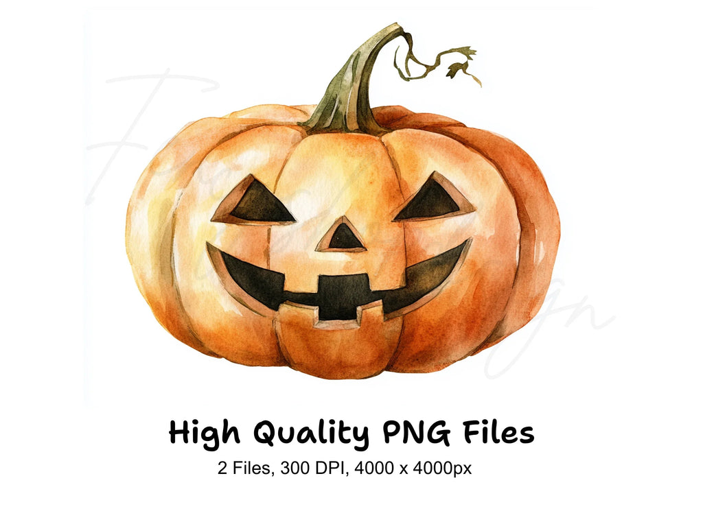 Spooky Jack Lantern Clipart Bundle