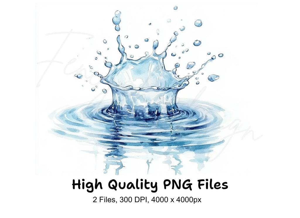 Water Splash Clipart Bundle