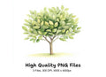Lush Green Foliage Tree Clipart Bundle