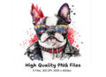 Cool Dogs with Sunglasses Clipart Bundle