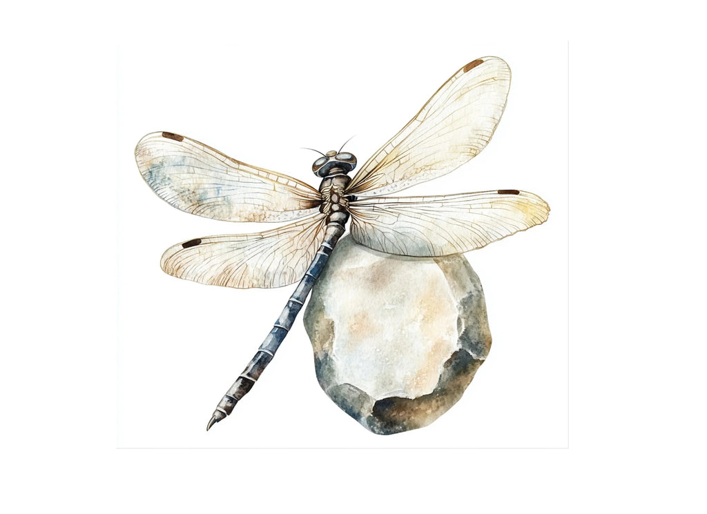 Dragonfly on Stone Clipart Bundle