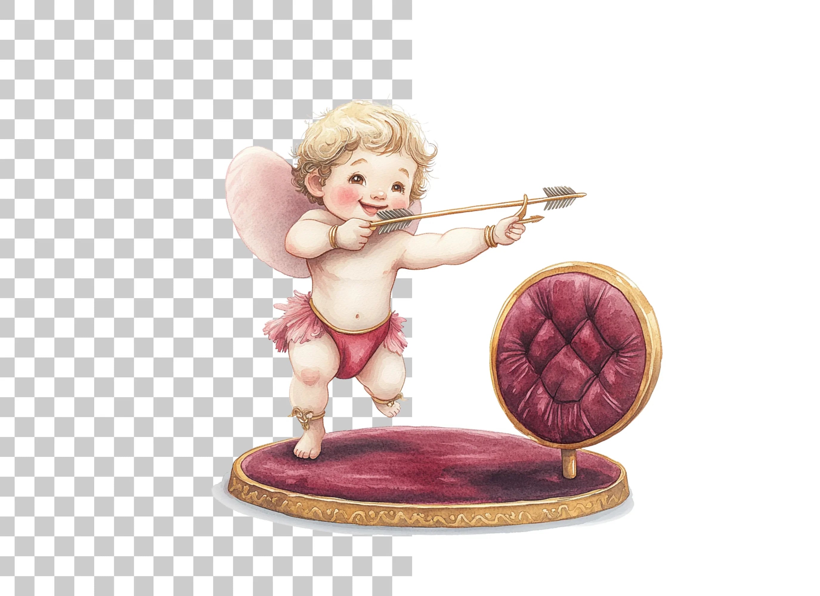 Cute Cupid Valentine Day Clipart Bundle