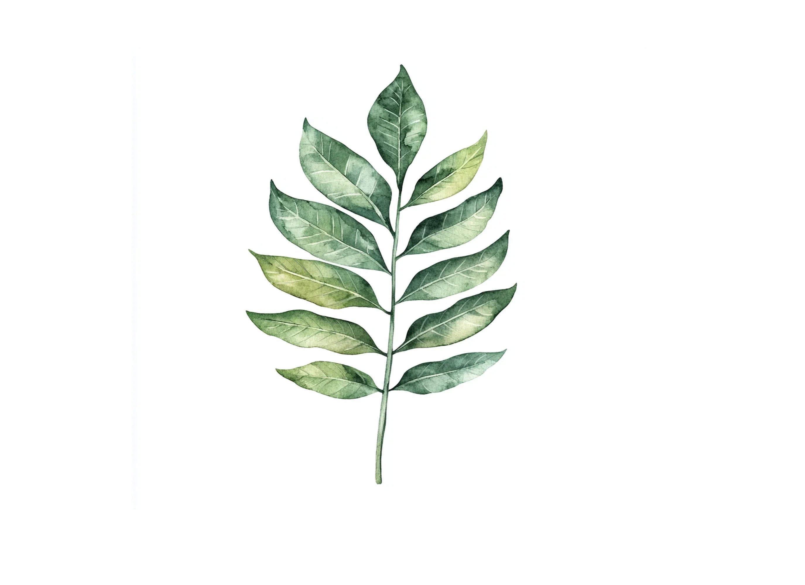Green Leaves Clipart Bundle
