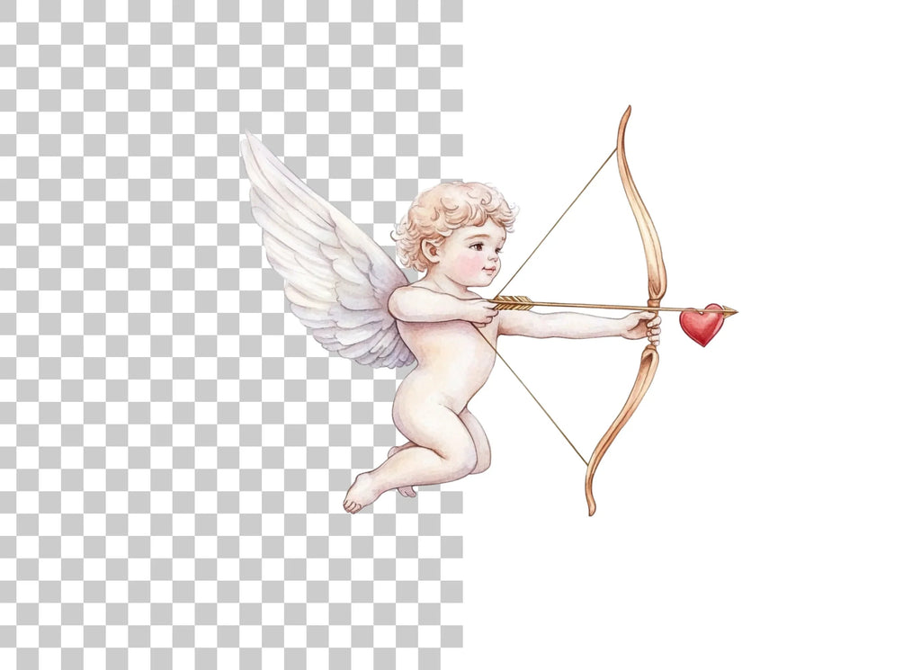 Cute Cupid Valentine Day Clipart Bundle