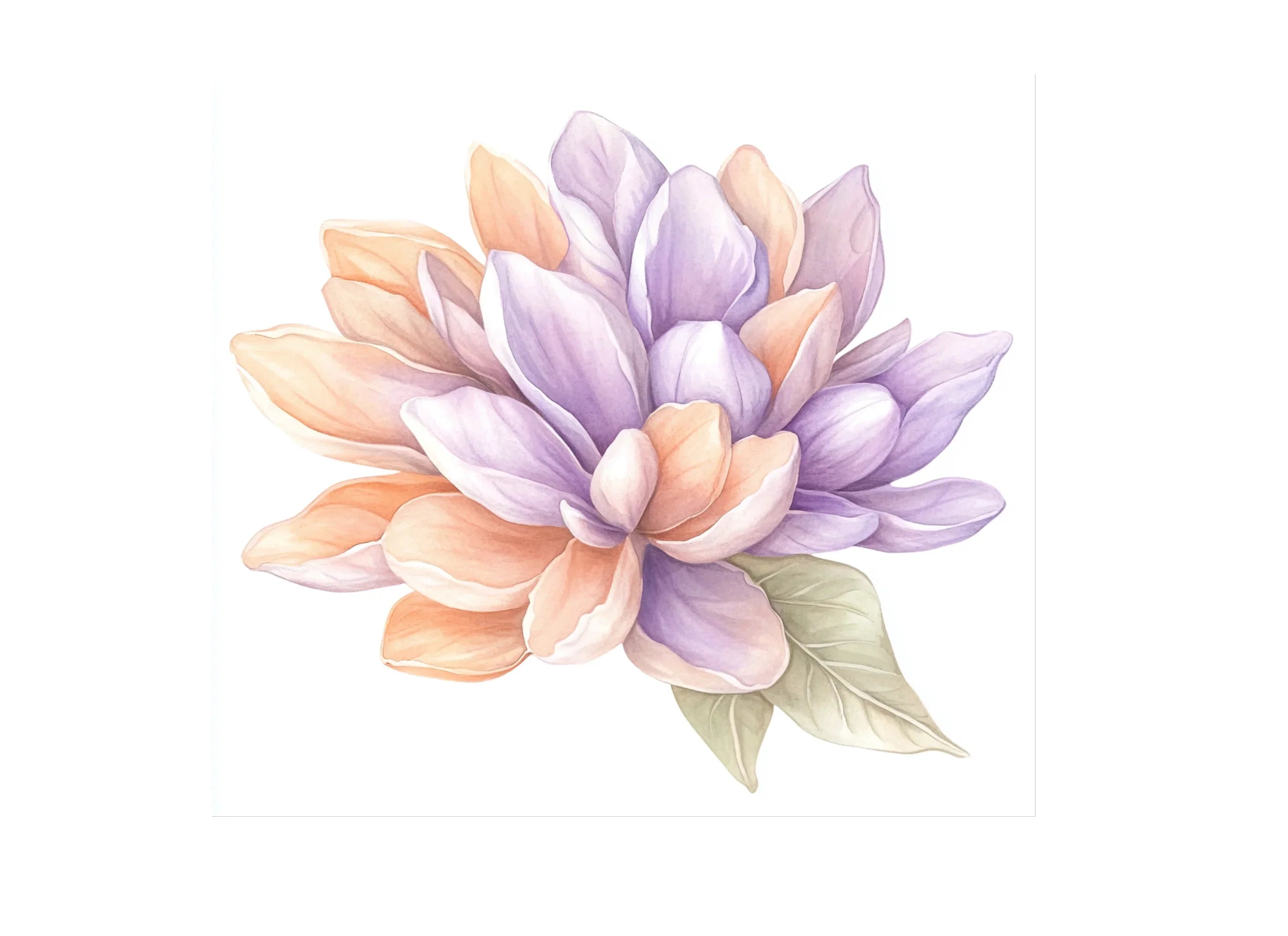 Pastel Botanical Leaf Clipart Bundle