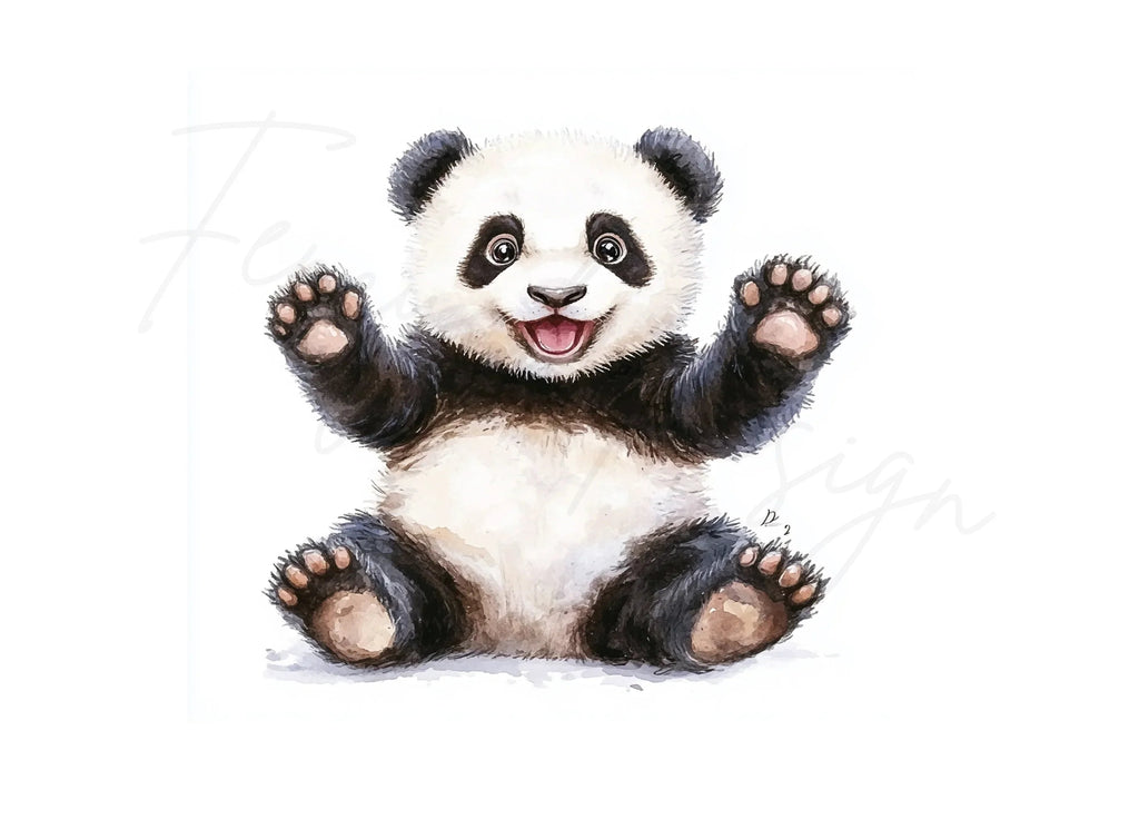 Happy Panda Bear Clipart Bundle