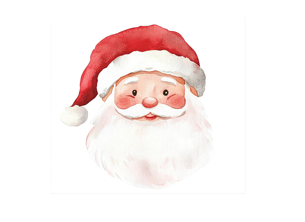 Santa Claus Faces Clipart Bundle