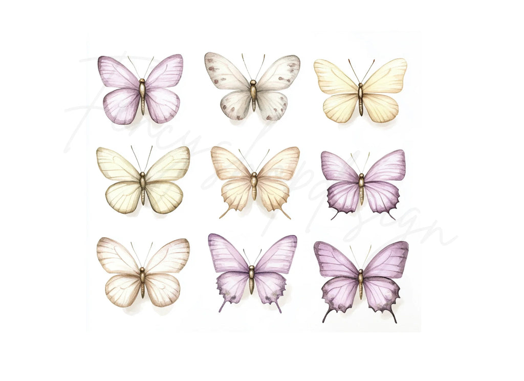 Elegant Butterfly Clipart Bundle