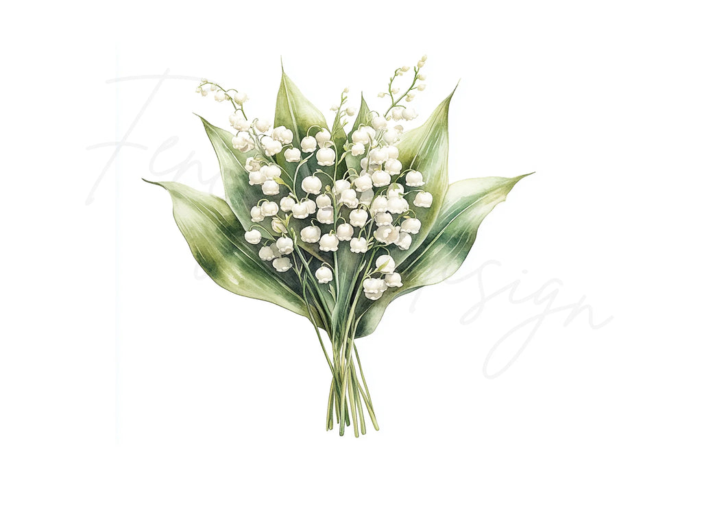 Lily of the Valley Clipart Bundle
