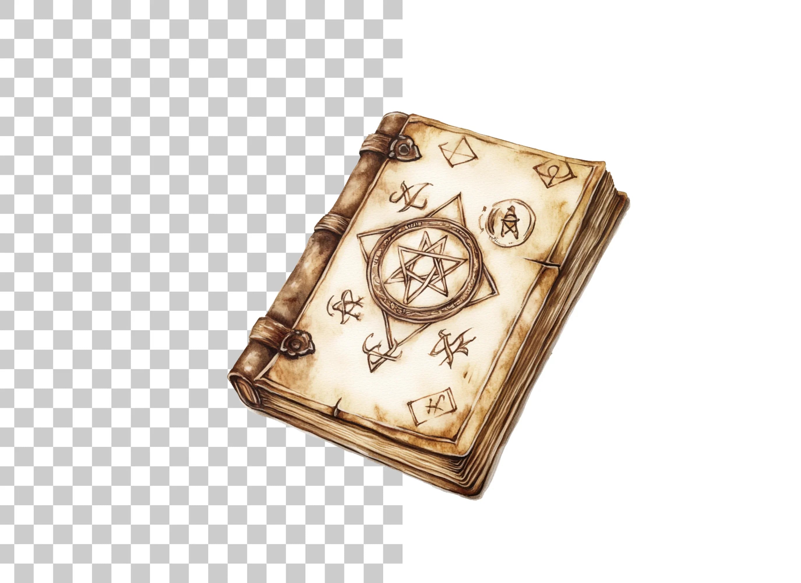 Mystical Grimoire Clipart Bundle