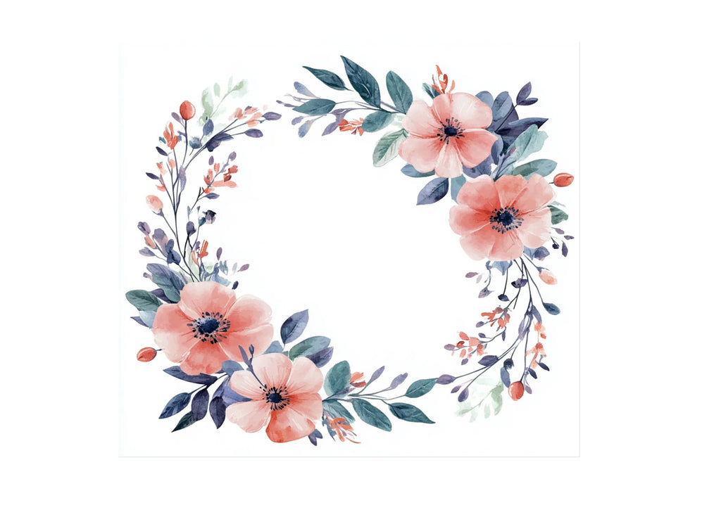 Elegant Floral Wreaths Clipart Bundle