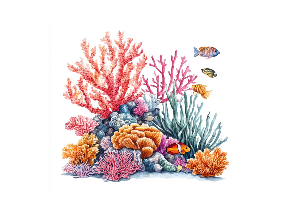 Vibrant Coral Reef Clipart Bundle