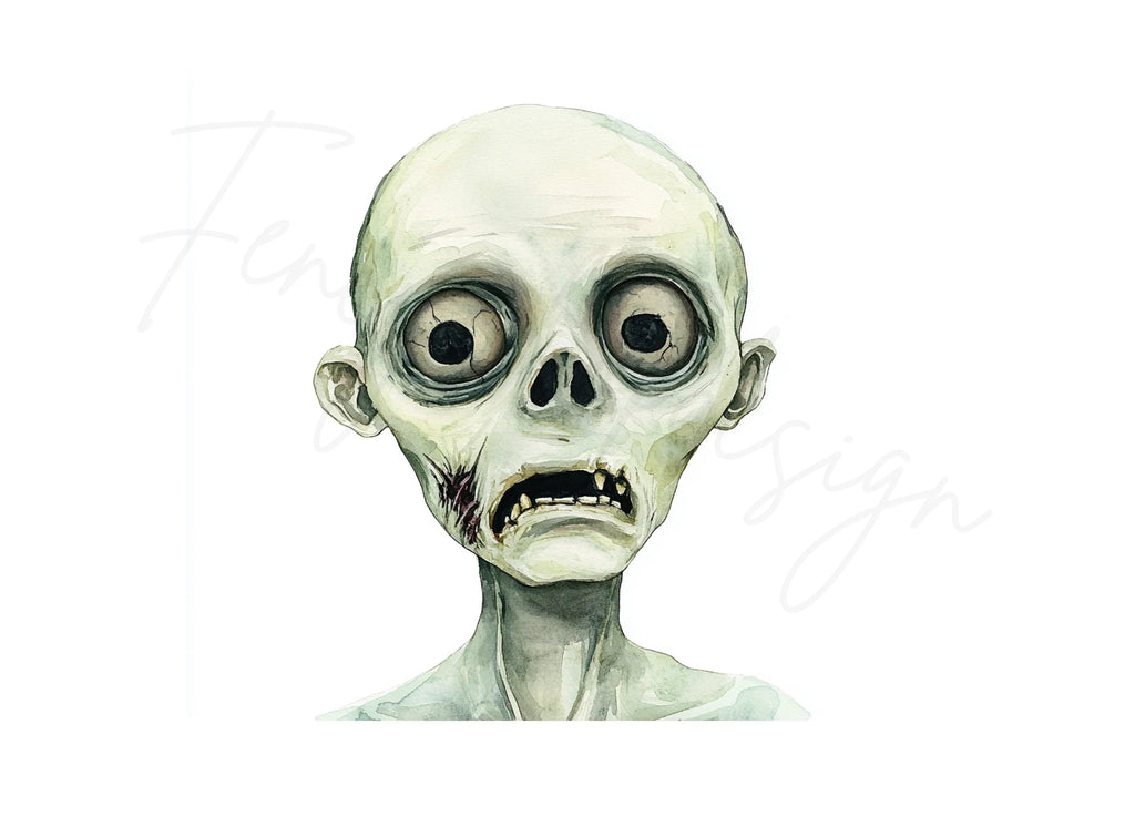 Cute Zombie Clipart Bundle
