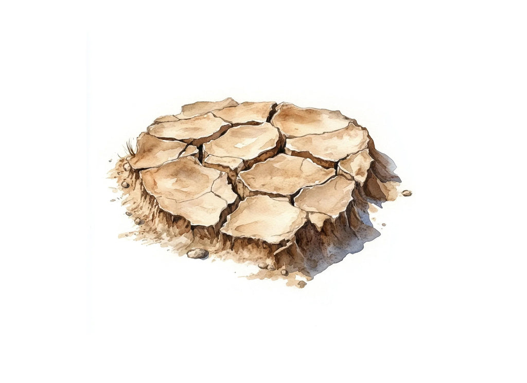Desert Cracked Ground Clipart Bundle