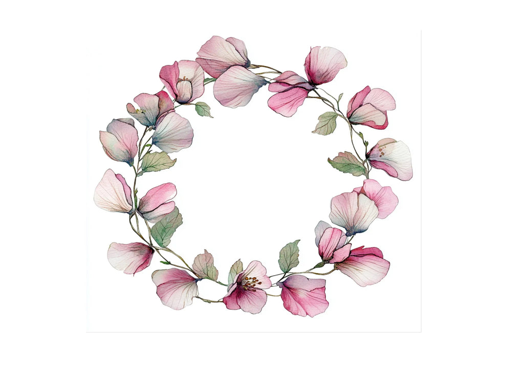 Cherry Blossom Wreaths Clipart Bundle