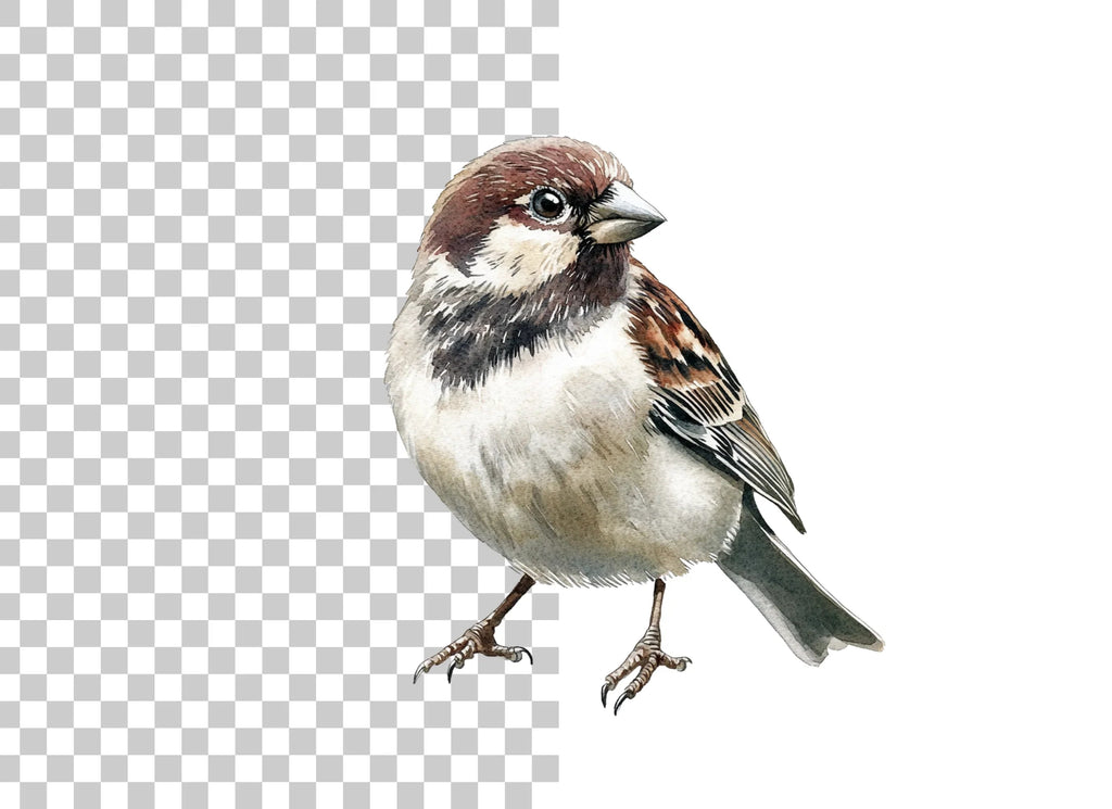 Sparrow Bird Clipart Bundle