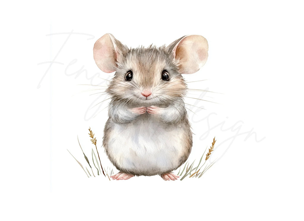 Adorable Field Mouse Clipart Bundle