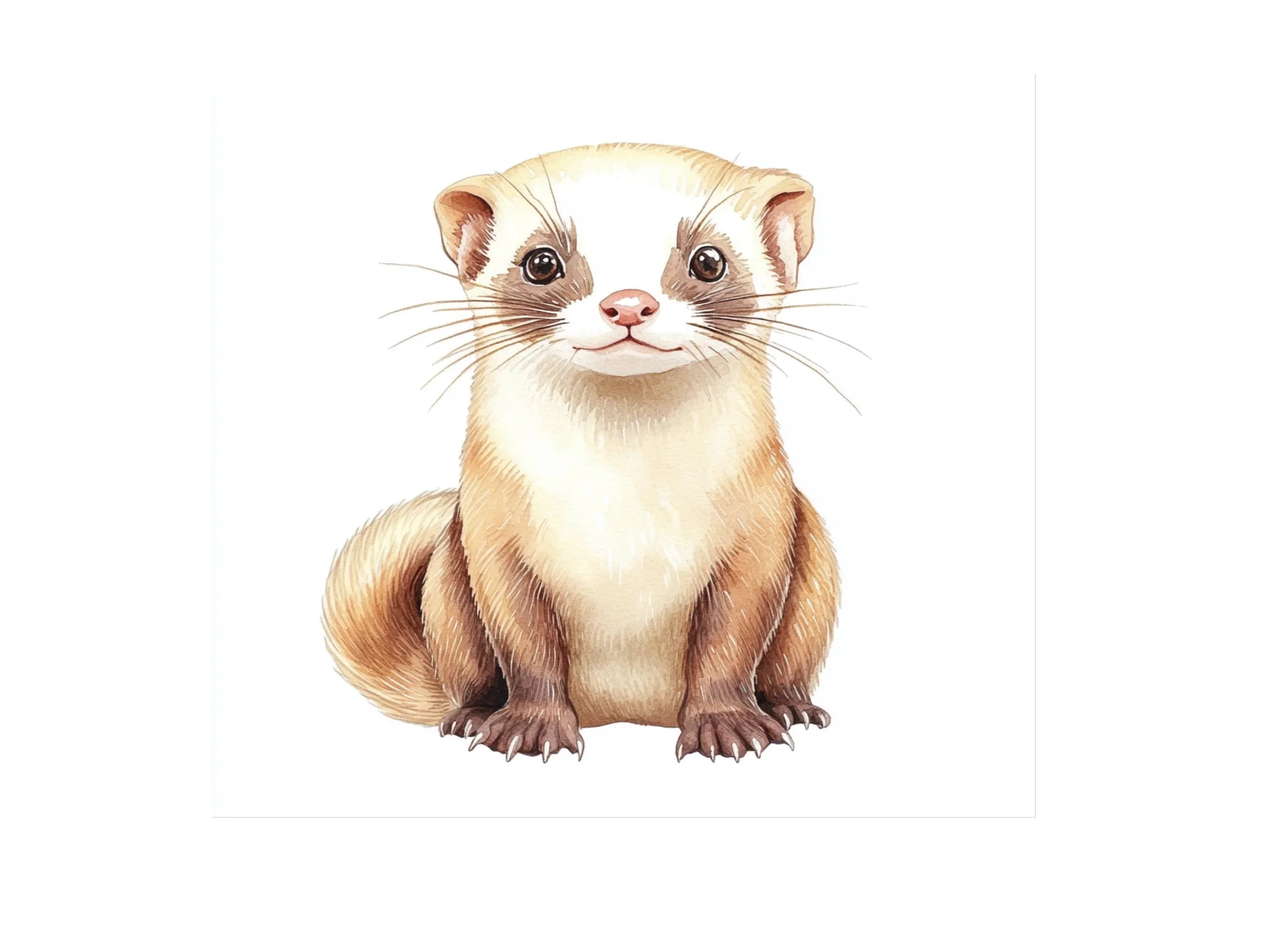 Adorable Ferret Clipart Bundle